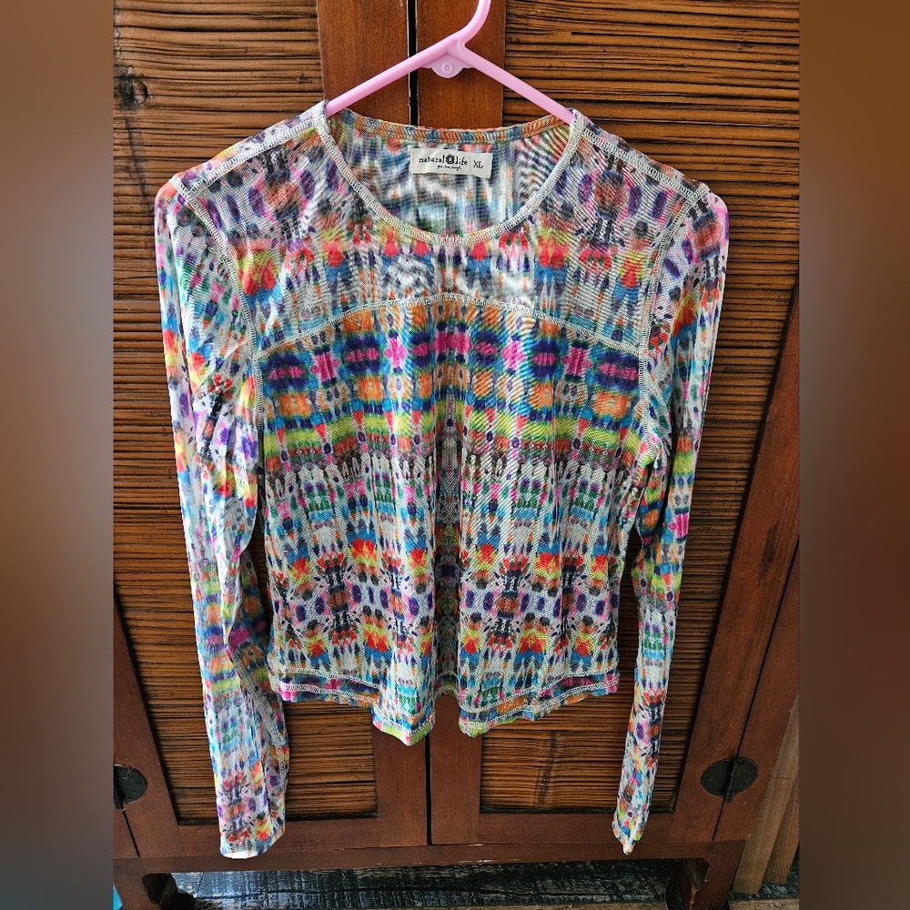 Natural Life Mesh Top